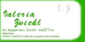 valeria zwickl business card